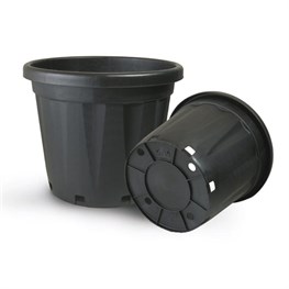 VASO MASTELLO ETNA NERO - Ø ESTERNO CM 28 - Ø INT. CM 26 - H CM 24 - LT 10,5